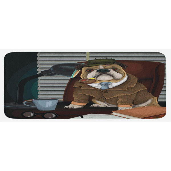 Bless international English Bulldog Kitchen Mat Wayfair